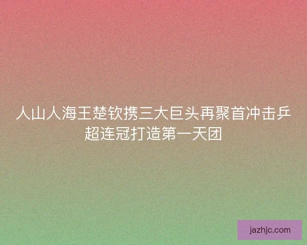 人山人海王楚钦携三大巨头再聚首冲击乒超连冠打造第一天团